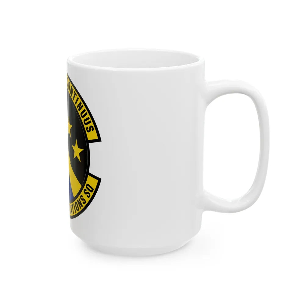 325 Communications Squadron ACC (U.S. Air Force) White Coffee Mug-Go Mug Yourself