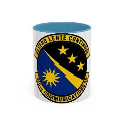 325 Communications Squadron ACC (U.S. Air Force) Accent Coffee Mug 11oz Light Blue - Go Mug Yourself