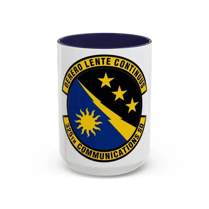 325 Communications Squadron ACC (U.S. Air Force) Accent Coffee Mug 15oz Navy - Go Mug Yourself