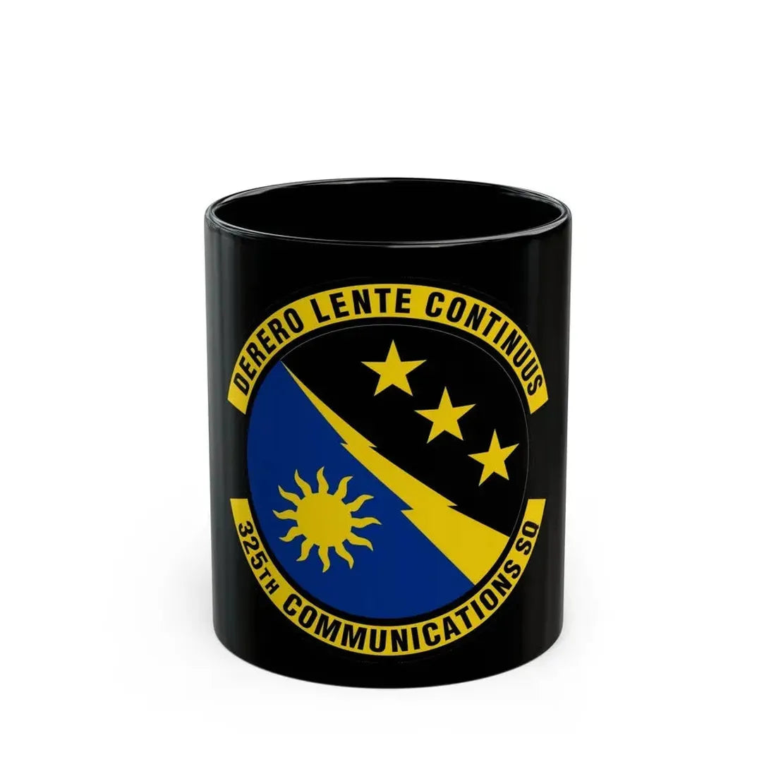 325 Communications Squadron ACC (U.S. Air Force) Black Coffee Mug 11oz - Go Mug Yourself