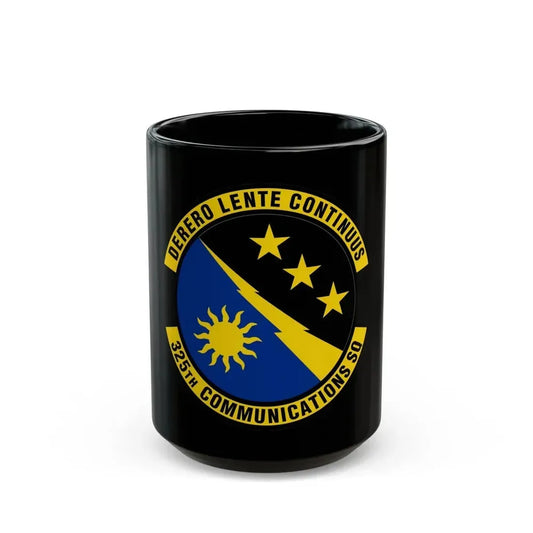 325 Communications Squadron ACC (U.S. Air Force) Black Coffee Mug 15oz - Go Mug Yourself