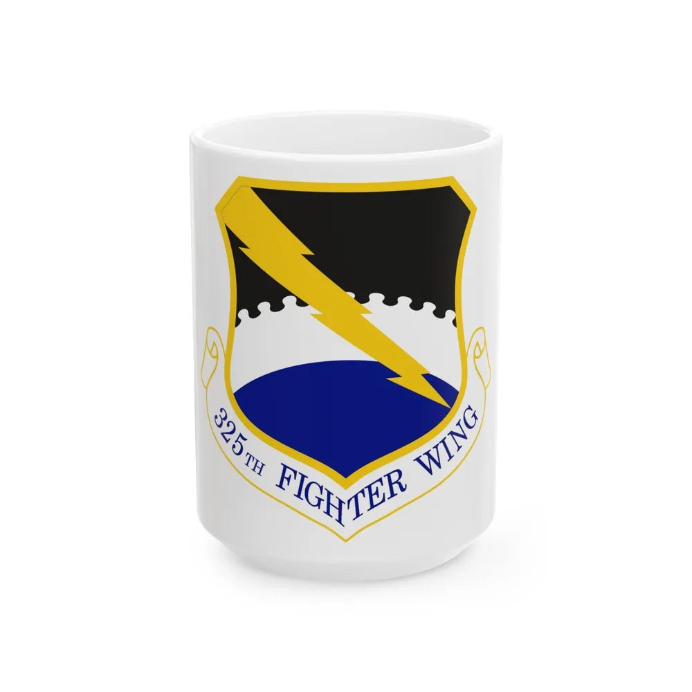 325 Fighter Wing ACC (U.S. Air Force) White Coffee Mug-15oz-Go Mug Yourself