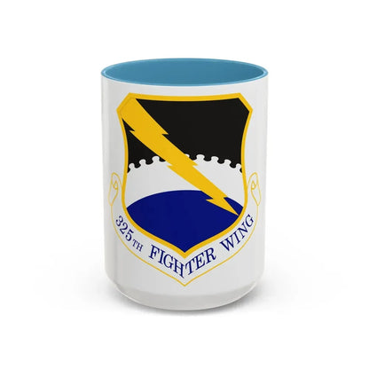 325 Fighter Wing ACC (U.S. Air Force) Accent Coffee Mug 15oz Light Blue - Go Mug Yourself