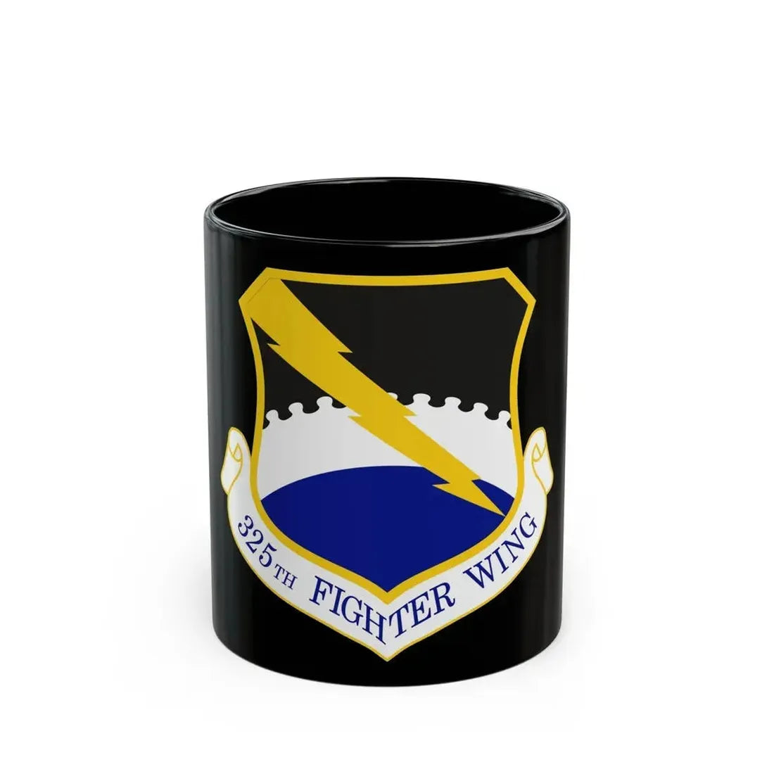 325 Fighter Wing ACC (U.S. Air Force) Black Coffee Mug 11oz - Go Mug Yourself