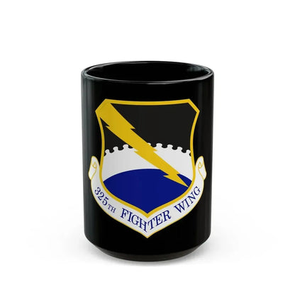 325 Fighter Wing ACC (U.S. Air Force) Black Coffee Mug 15oz - Go Mug Yourself