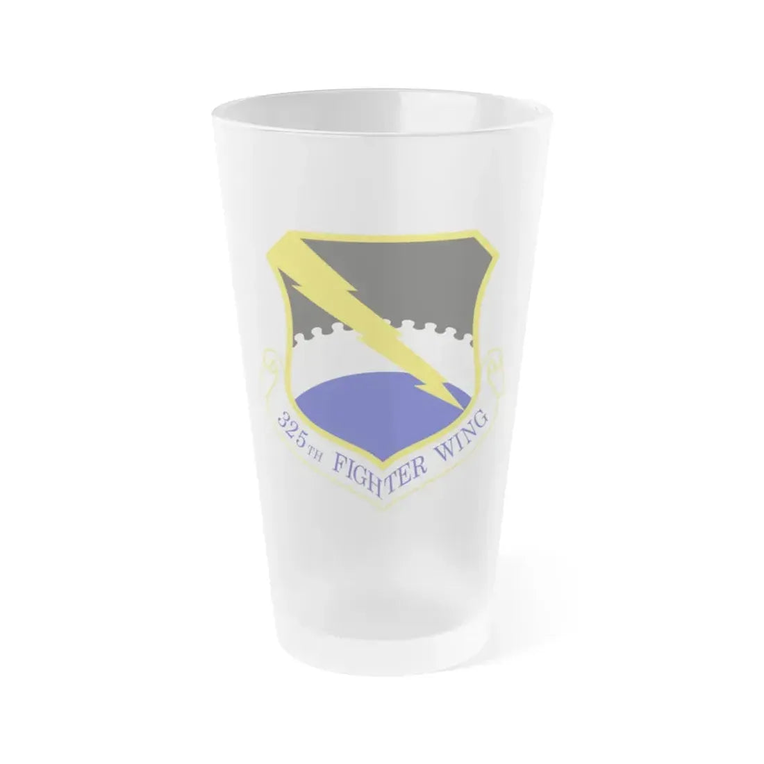 325 Fighter Wing ACC (U.S. Air Force) Frosted Pint Glass 16oz 16oz Frosted - Go Mug Yourself