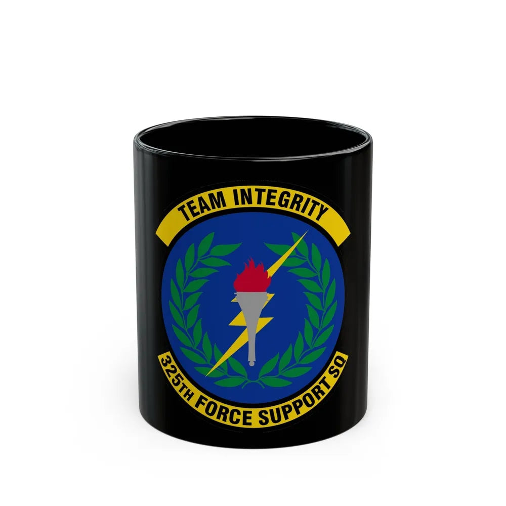 325 Force Support Squadron AETC (U.S. Air Force) Black Coffee Mug-11oz-Go Mug Yourself