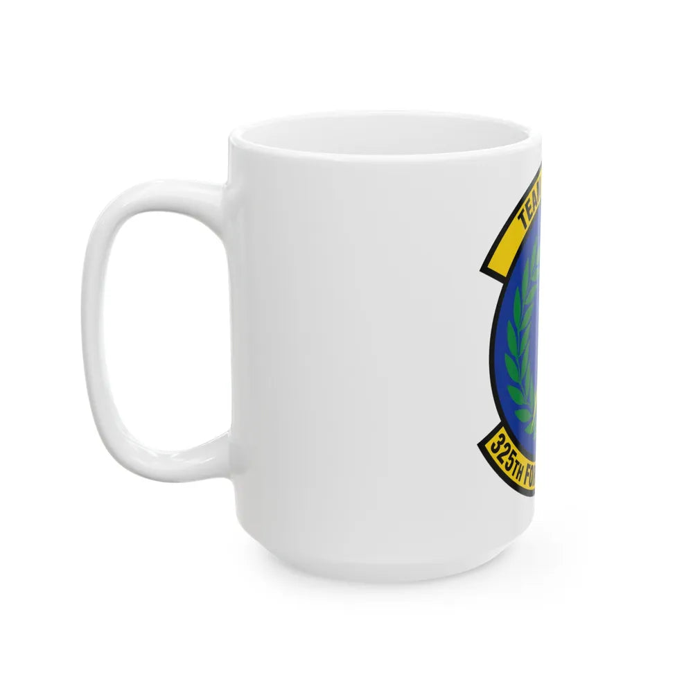 325 Force Support Squadron AETC (U.S. Air Force) White Coffee Mug-Go Mug Yourself