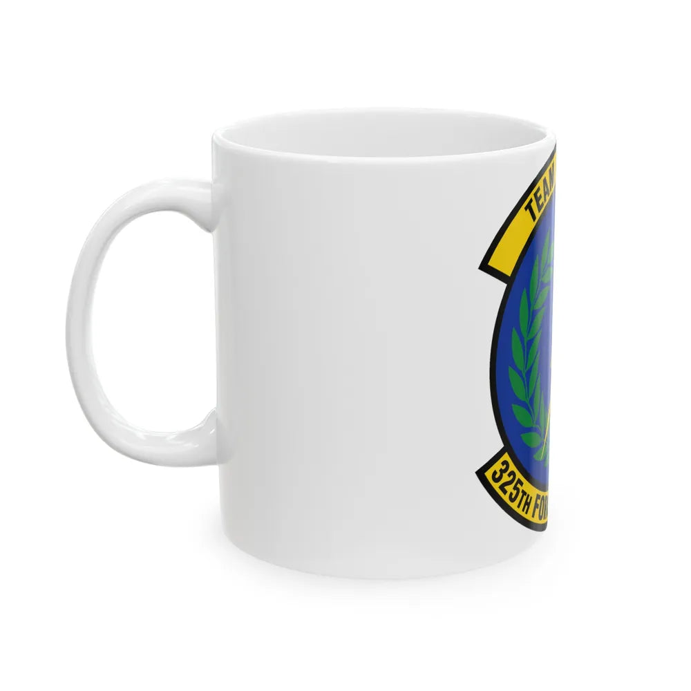 325 Force Support Squadron AETC (U.S. Air Force) White Coffee Mug-Go Mug Yourself