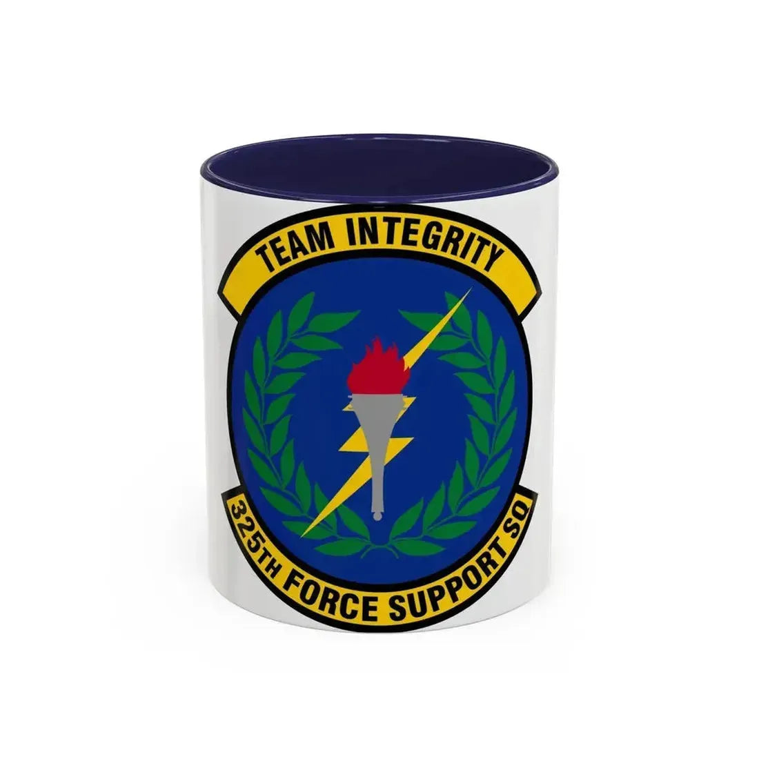 325 Force Support Squadron AETC (U.S. Air Force) Accent Coffee Mug 11oz Navy - Go Mug Yourself