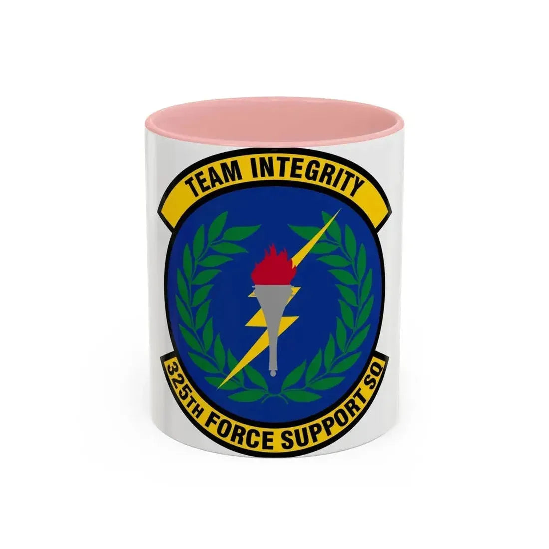 325 Force Support Squadron AETC (U.S. Air Force) Accent Coffee Mug 11oz Pink - Go Mug Yourself