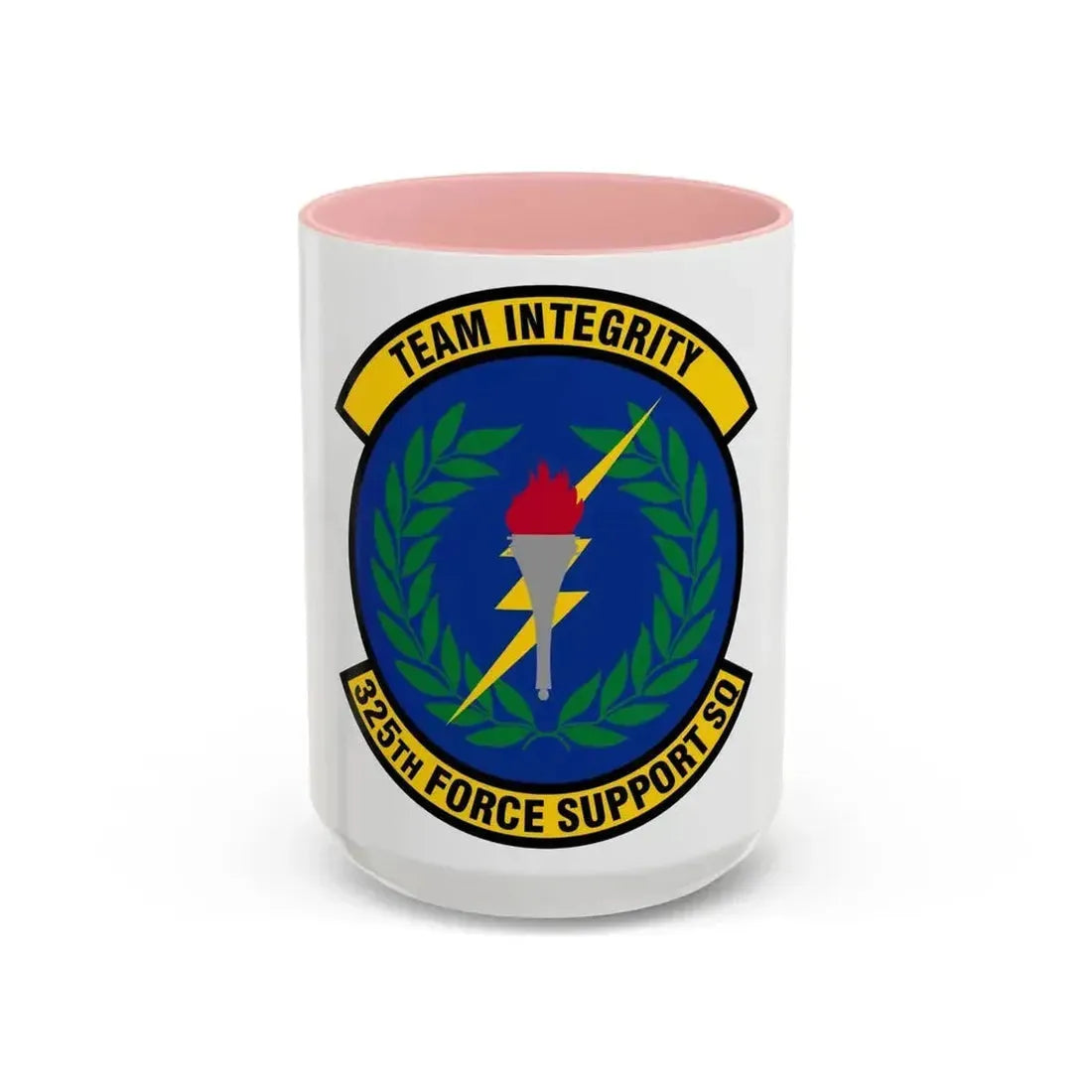325 Force Support Squadron AETC (U.S. Air Force) Accent Coffee Mug 15oz Pink - Go Mug Yourself