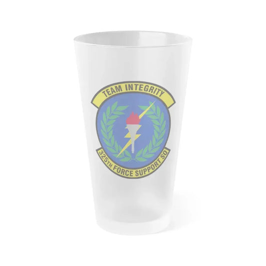 325 Force Support Squadron AETC (U.S. Air Force) Frosted Pint Glass 16oz Default Title - Go Mug Yourself