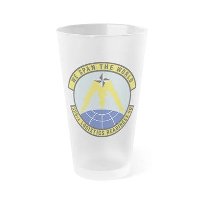 325 Logistics Readiness Squadron ACC (U.S. Air Force) Frosted Pint Glass 16oz-16oz-Frosted-Go Mug Yourself