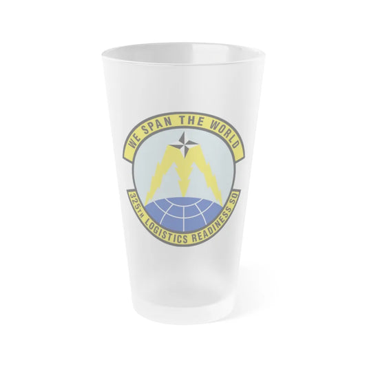 325 Logistics Readiness Squadron ACC (U.S. Air Force) Frosted Pint Glass 16oz-16oz-Frosted-Go Mug Yourself