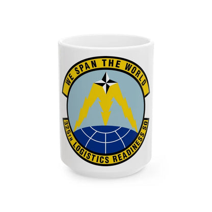 325 Logistics Readiness Squadron ACC (U.S. Air Force) White Coffee Mug-15oz-Go Mug Yourself