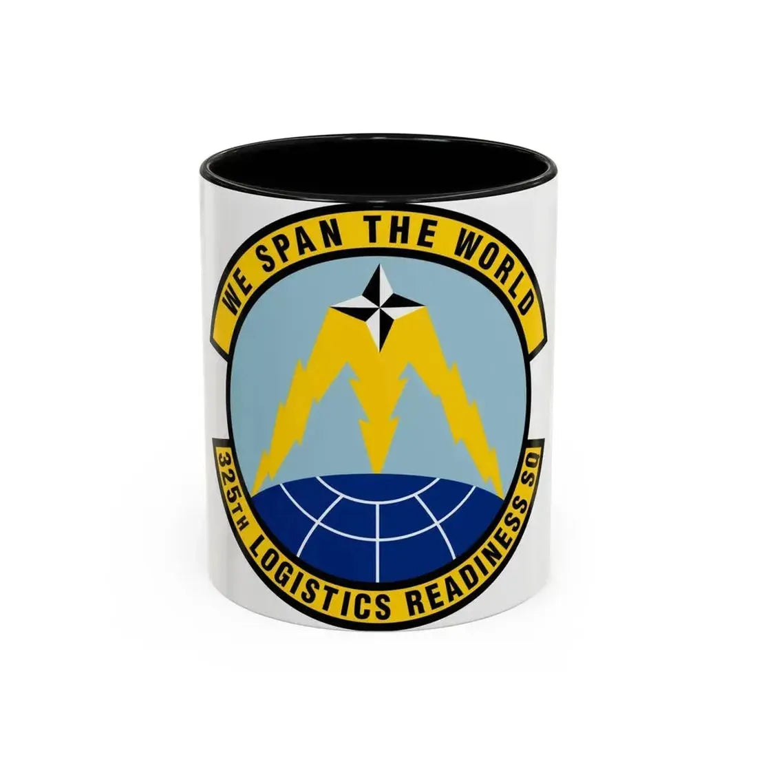 325 Logistics Readiness Squadron ACC (U.S. Air Force) Accent Coffee Mug 11oz Black - Go Mug Yourself