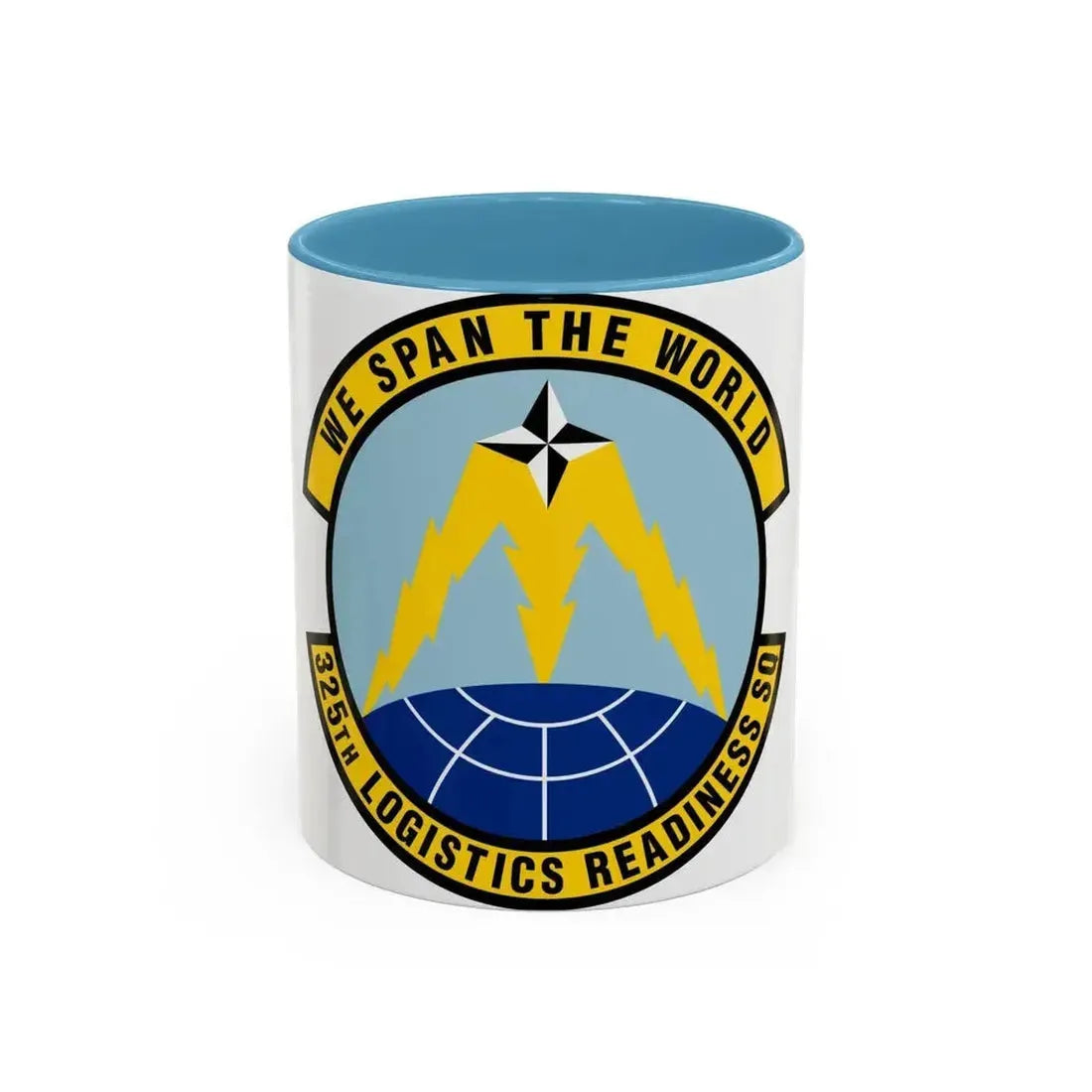325 Logistics Readiness Squadron ACC (U.S. Air Force) Accent Coffee Mug 11oz Light Blue - Go Mug Yourself