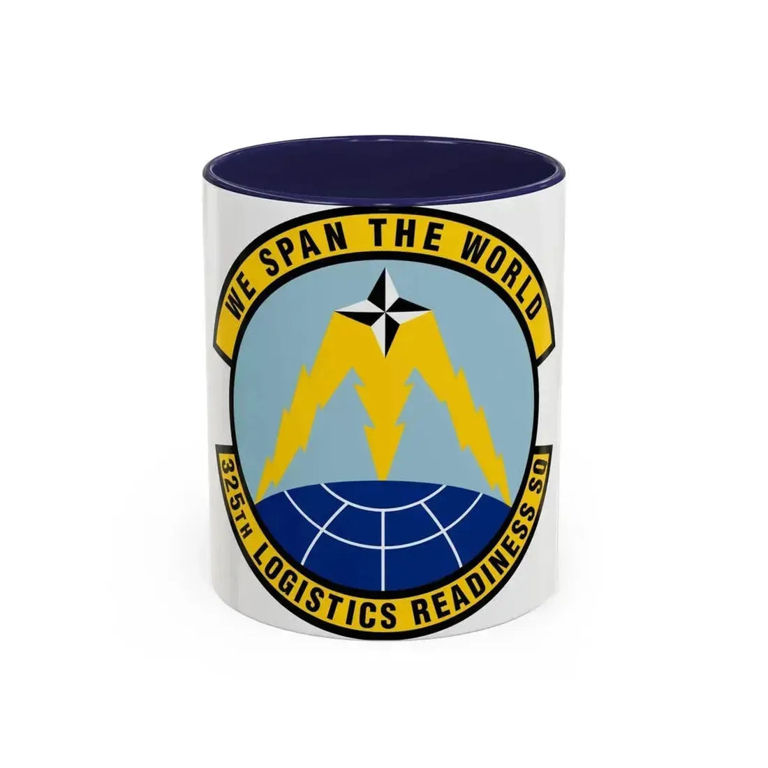 325 Logistics Readiness Squadron ACC (U.S. Air Force) Accent Coffee Mug 11oz Navy - Go Mug Yourself