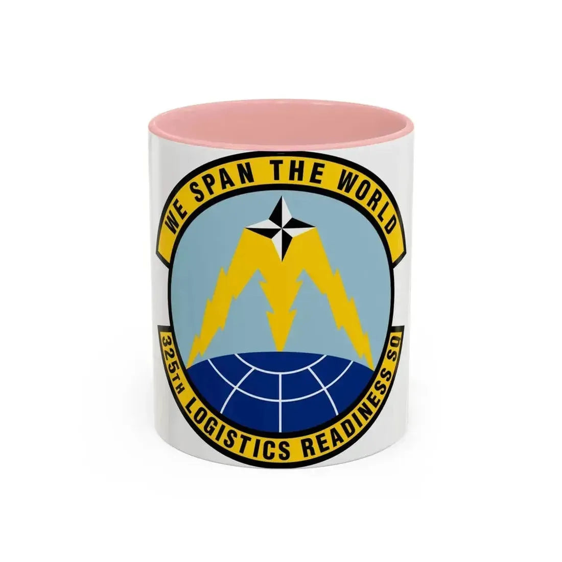 325 Logistics Readiness Squadron ACC (U.S. Air Force) Accent Coffee Mug 11oz Pink - Go Mug Yourself