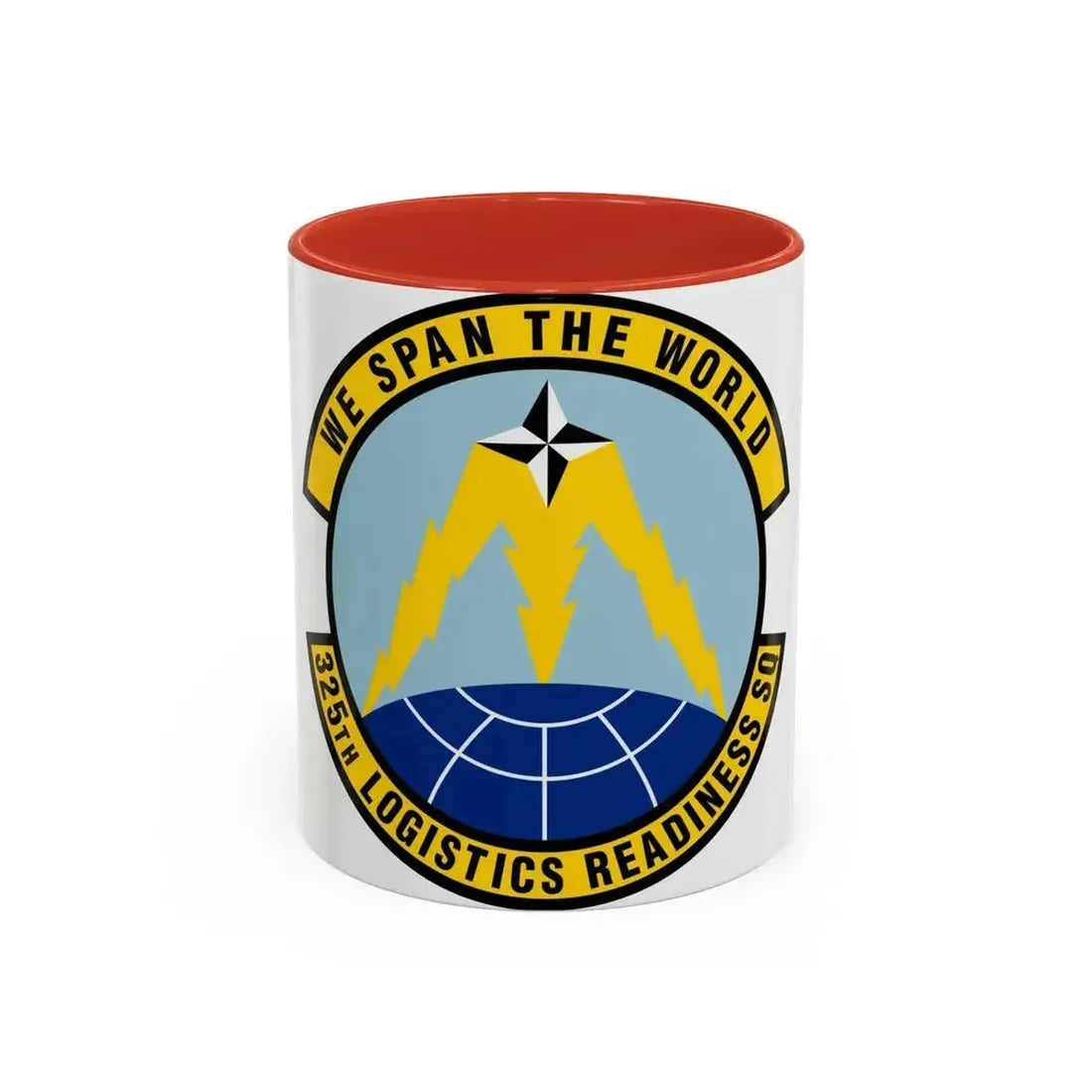 325 Logistics Readiness Squadron ACC (U.S. Air Force) Accent Coffee Mug 11oz Red - Go Mug Yourself