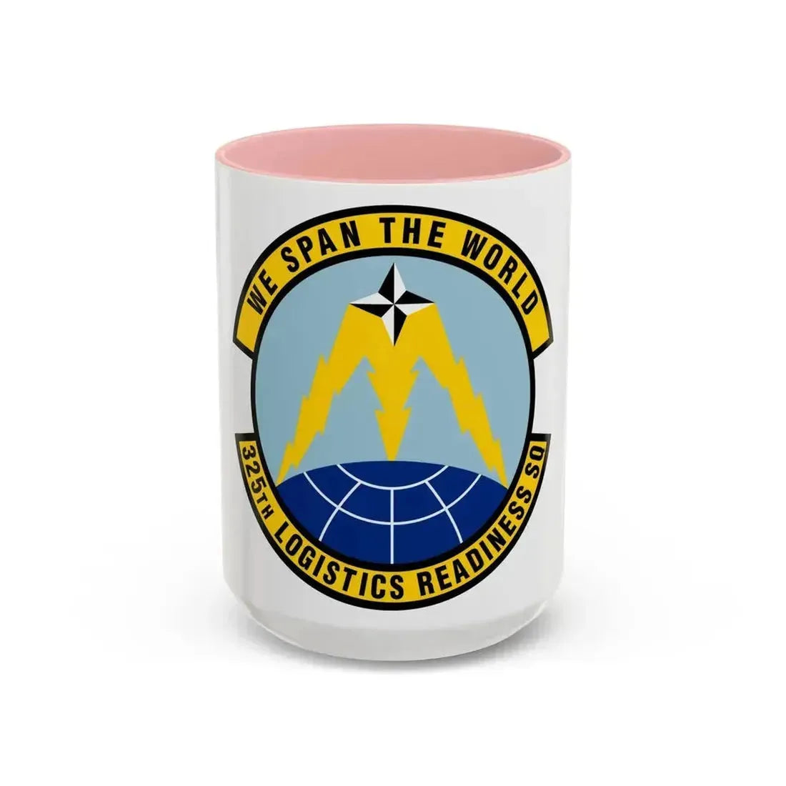 325 Logistics Readiness Squadron ACC (U.S. Air Force) Accent Coffee Mug 15oz Pink - Go Mug Yourself