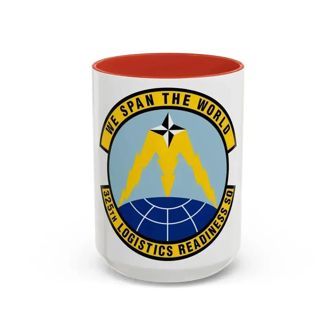 325 Logistics Readiness Squadron ACC (U.S. Air Force) Accent Coffee Mug 15oz Red - Go Mug Yourself
