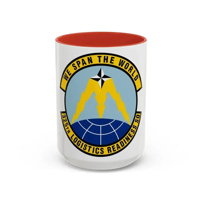 325 Logistics Readiness Squadron ACC (U.S. Air Force) Accent Coffee Mug 15oz Red - Go Mug Yourself