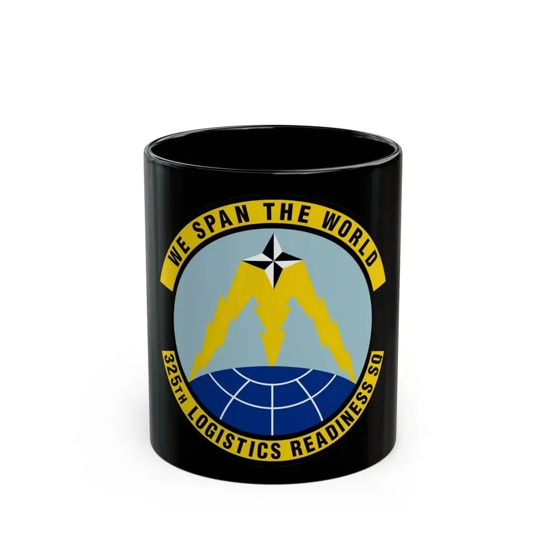 325 Logistics Readiness Squadron ACC (U.S. Air Force) Black Coffee Mug 11oz - Go Mug Yourself