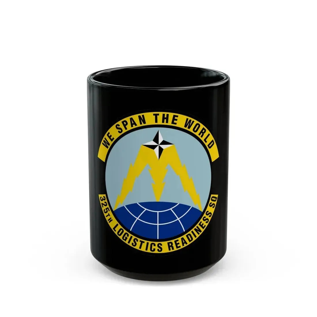 325 Logistics Readiness Squadron ACC (U.S. Air Force) Black Coffee Mug 15oz - Go Mug Yourself