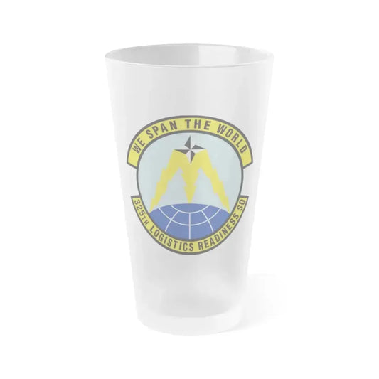 325 Logistics Readiness Squadron ACC (U.S. Air Force) Frosted Pint Glass 16oz 16oz Frosted - Go Mug Yourself