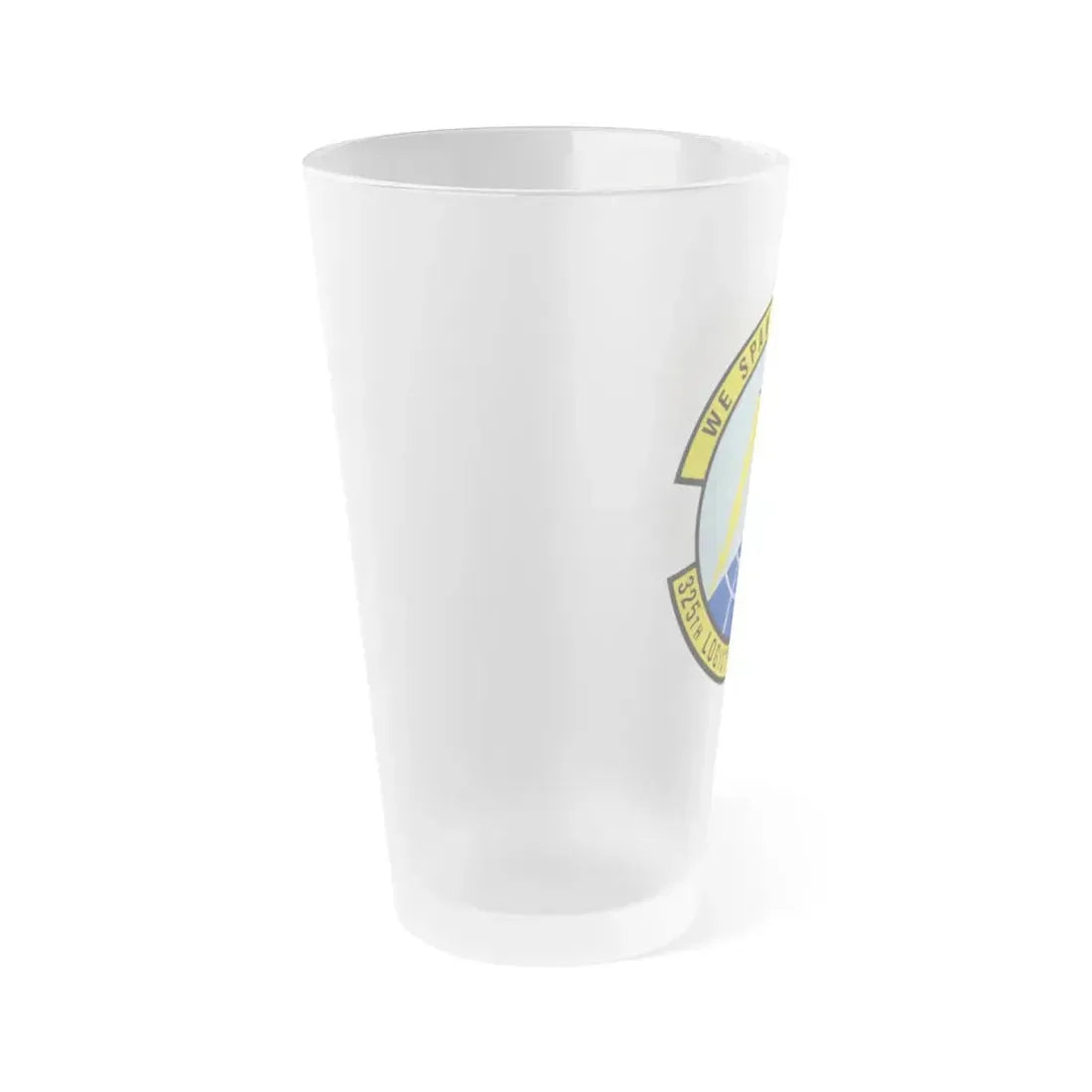 325 Logistics Readiness Squadron ACC (U.S. Air Force) Frosted Pint Glass 16oz - Go Mug Yourself