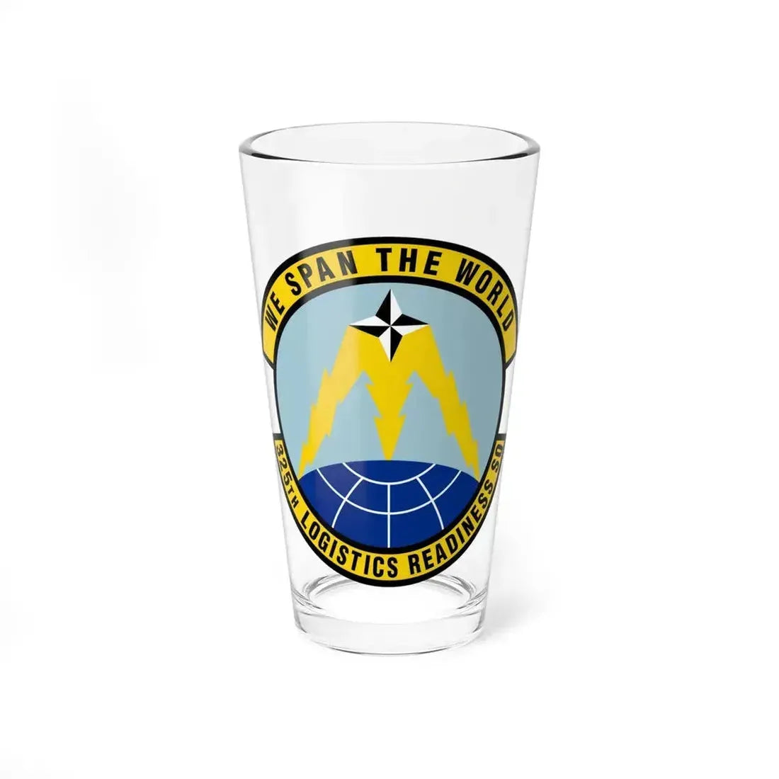 325 Logistics Readiness Squadron ACC (U.S. Air Force) Pint Glass 16oz 16oz - Go Mug Yourself