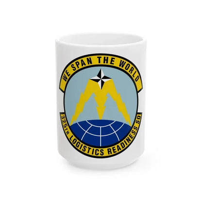 325 Logistics Readiness Squadron ACC (U.S. Air Force) White Coffee Mug 15oz - Go Mug Yourself