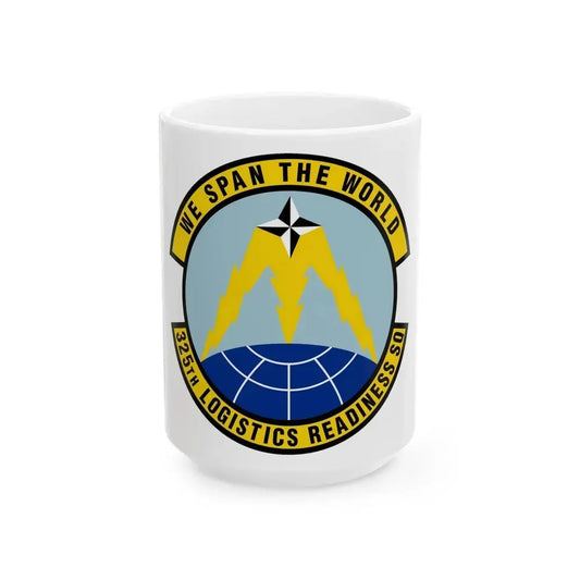325 Logistics Readiness Squadron ACC (U.S. Air Force) White Coffee Mug 15oz - Go Mug Yourself