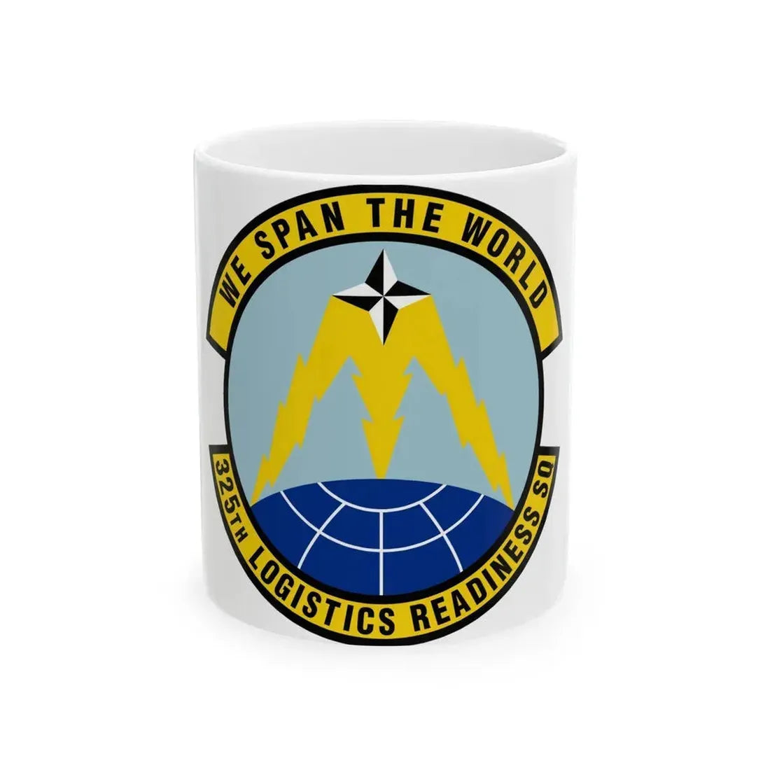 325 Logistics Readiness Squadron ACC (U.S. Air Force) White Coffee Mug - Go Mug Yourself