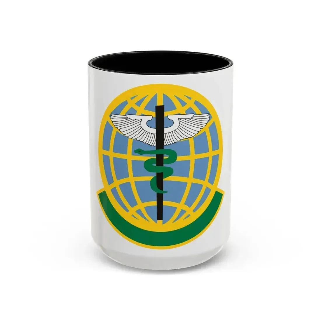 325 Medical Operations Squadron ACC (U.S. Air Force) Accent Coffee Mug 15oz Black - Go Mug Yourself