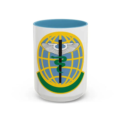325 Medical Operations Squadron ACC (U.S. Air Force) Accent Coffee Mug 15oz Light Blue - Go Mug Yourself