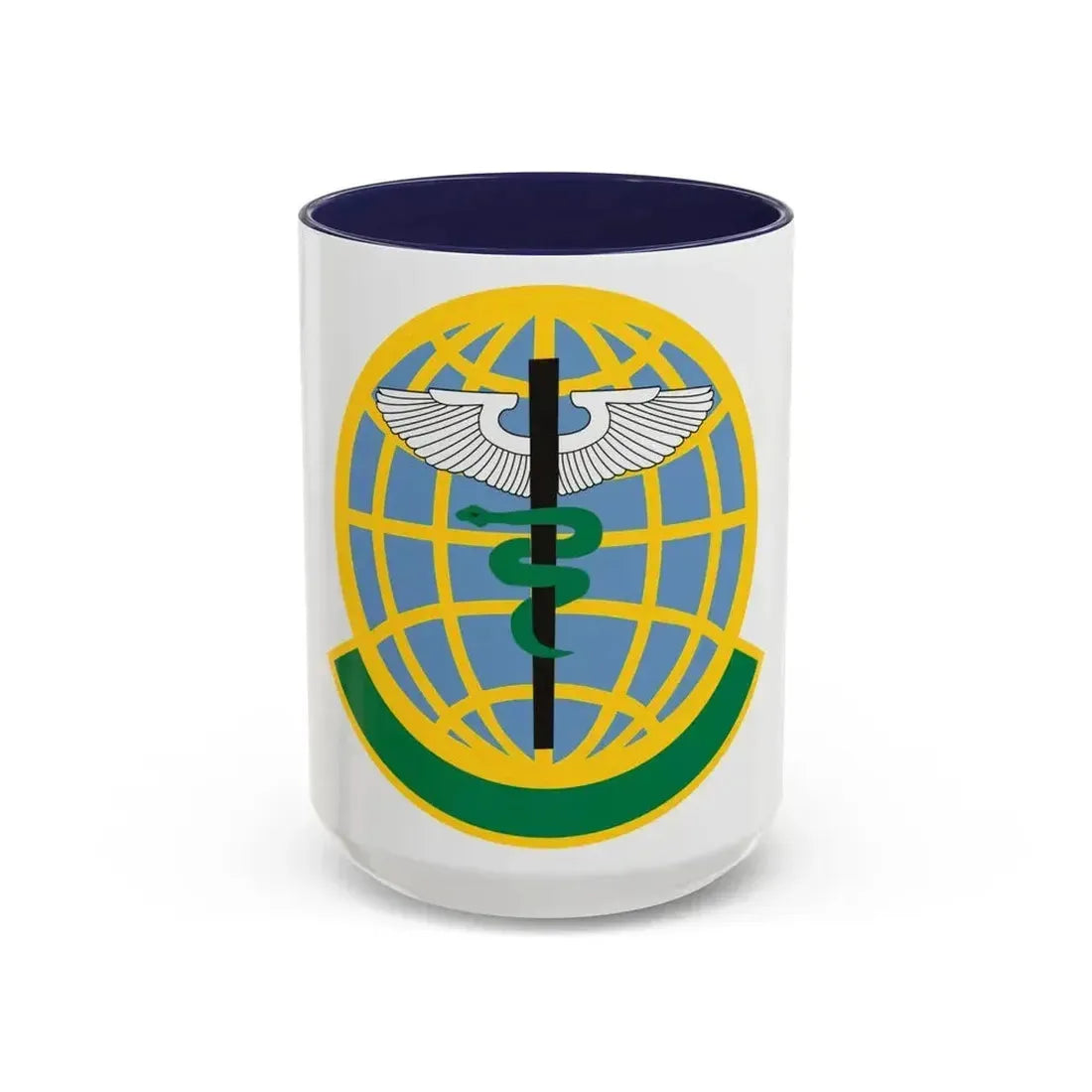325 Medical Operations Squadron ACC (U.S. Air Force) Accent Coffee Mug 15oz Navy - Go Mug Yourself