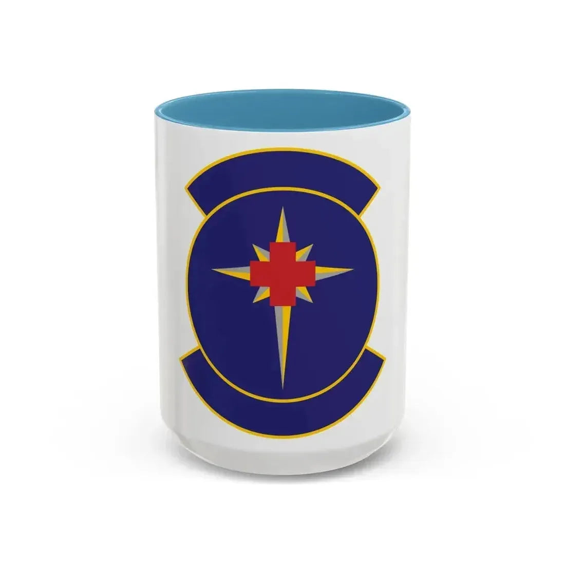 325 Medical Support Squadron ACC (U.S. Air Force) Accent Coffee Mug 15oz Light Blue - Go Mug Yourself