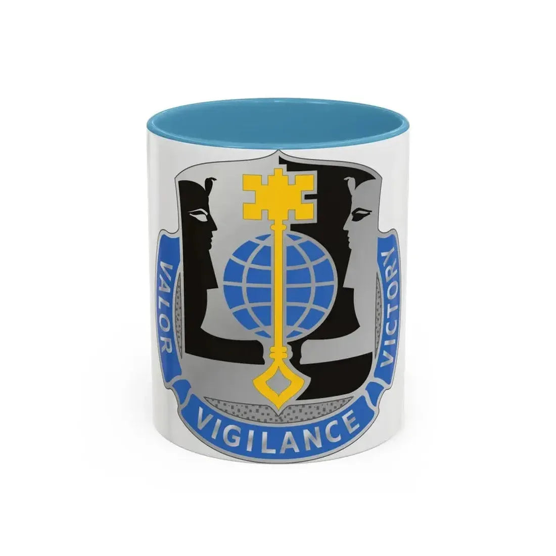 325 Military Intelligence Battalion (U.S. Army) Accent Coffee Mug 11oz Light Blue - Go Mug Yourself