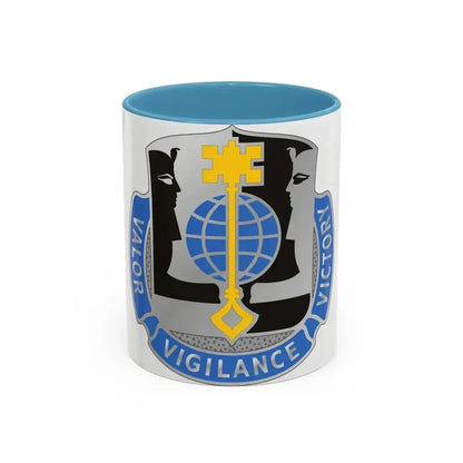 325 Military Intelligence Battalion (U.S. Army) Accent Coffee Mug 11oz Light Blue - Go Mug Yourself