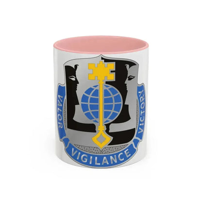 325 Military Intelligence Battalion (U.S. Army) Accent Coffee Mug 11oz Pink - Go Mug Yourself