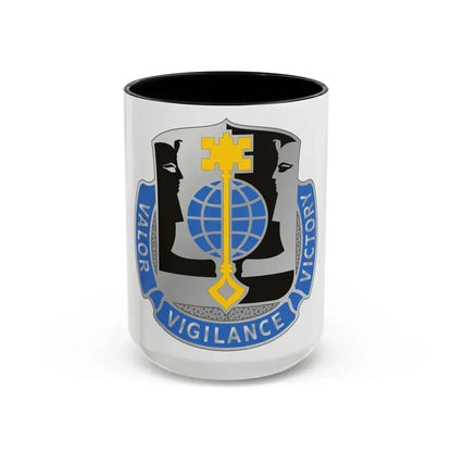 325 Military Intelligence Battalion (U.S. Army) Accent Coffee Mug 15oz Black - Go Mug Yourself