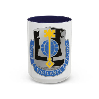 325 Military Intelligence Battalion (U.S. Army) Accent Coffee Mug 15oz Navy - Go Mug Yourself