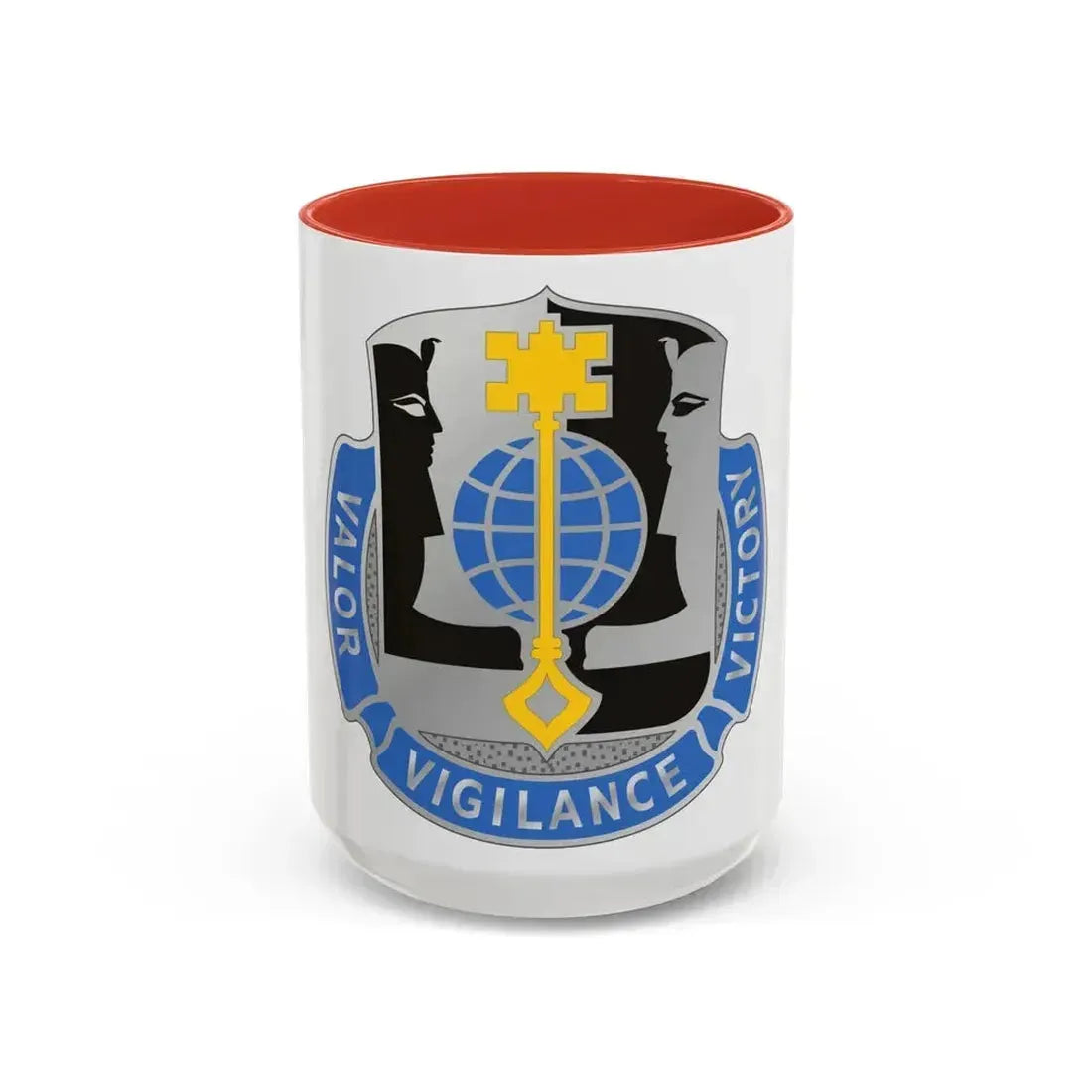 325 Military Intelligence Battalion (U.S. Army) Accent Coffee Mug 15oz Red - Go Mug Yourself
