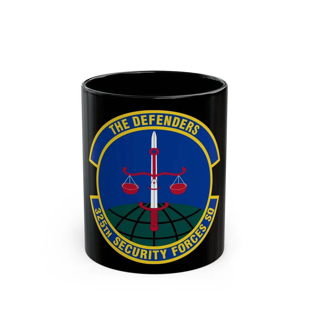 325 Security Forces Squadron ACC (U.S. Air Force) Black Coffee Mug-11oz-Go Mug Yourself