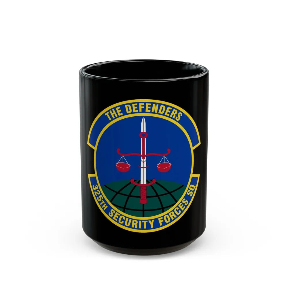 325 Security Forces Squadron ACC (U.S. Air Force) Black Coffee Mug-15oz-Go Mug Yourself