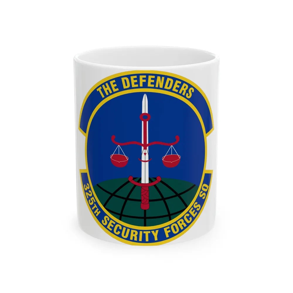 325 Security Forces Squadron ACC (U.S. Air Force) White Coffee Mug-11oz-Go Mug Yourself