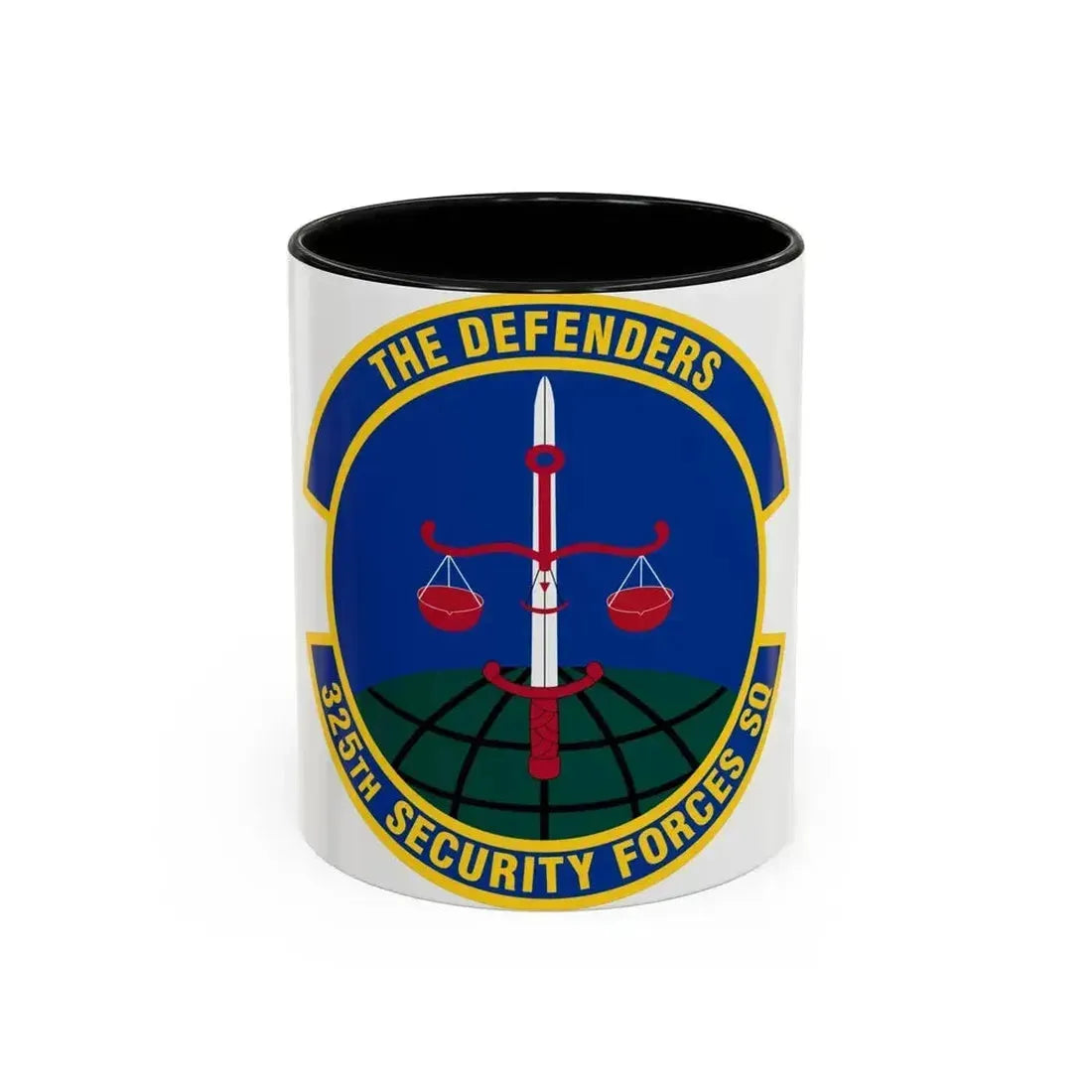 325 Security Forces Squadron ACC (U.S. Air Force) Accent Coffee Mug 11oz Black - Go Mug Yourself